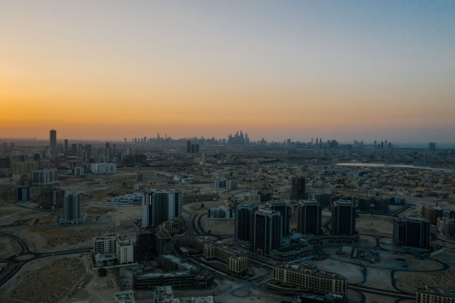 UAE skyline at dawn